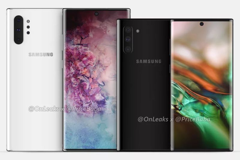 Los renderizados de imágenes del Samsung Galaxy Note 10 Pro aparecen en línea;  Pantalla deportiva más grande y sin conector para auriculares de 3,5 mm