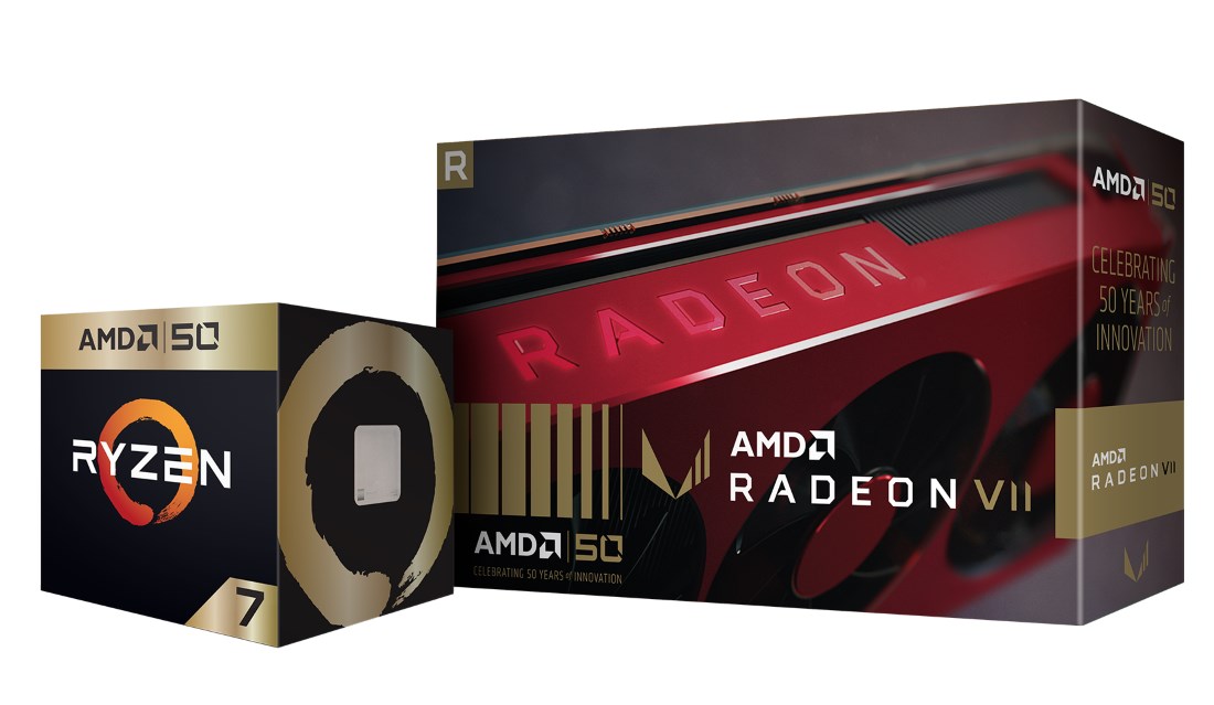 AMD lanza Ryzen 7 2700X y Radeon VII Gold Edition para celebrar el 50 aniversario