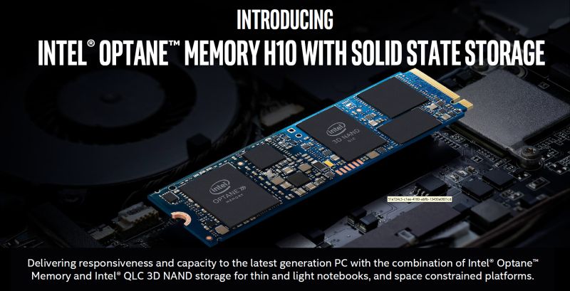 Intel anuncia la nueva memoria Optane H10 con almacenamiento de estado sólido