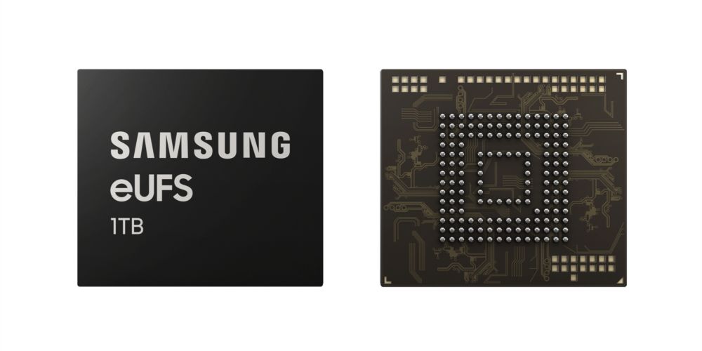 Samsung anuncia almacenamiento eUFS 2.1 con capacidad de almacenamiento de 1 TB