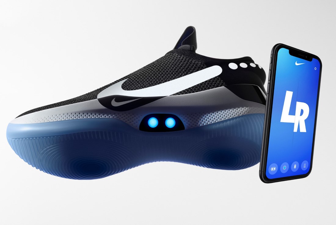Nike Adapt BB viene con un sistema de cordones que se puede ajustar a través de la aplicación del teléfono