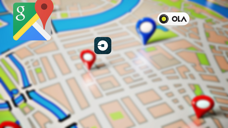 Ahora puede comparar entre la opción Uber y Ola Cab directamente desde Google Maps