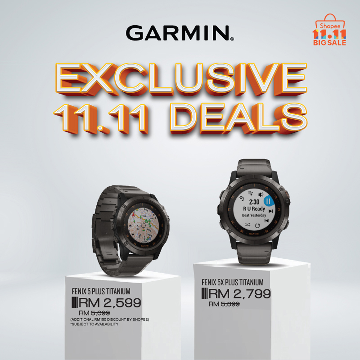 Ofertas de relojes inteligentes Garmin Descuentos 11.11 Promoción de venta