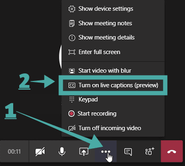 Cómo activar los subtítulos en vivo en Microsoft Teams