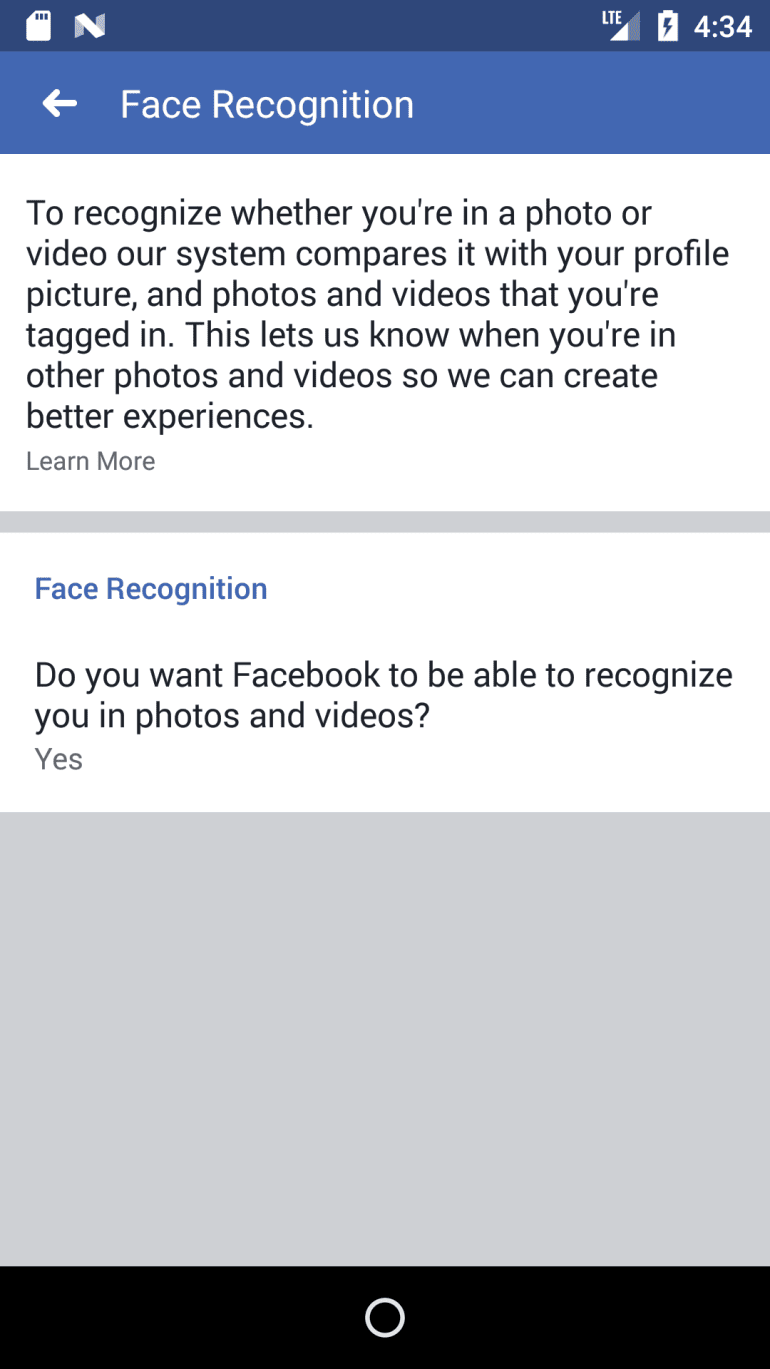 Cómo asegurarse de que el reconocimiento facial de Facebook esté habilitado en su cuenta
