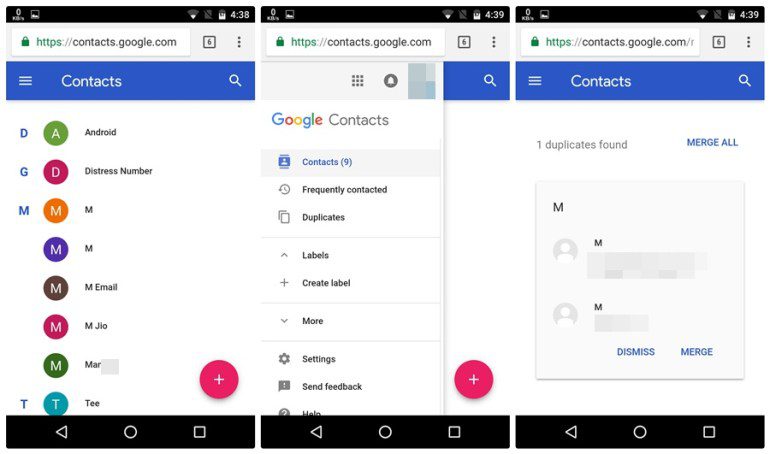 Cómo combinar o eliminar contactos duplicados en Android