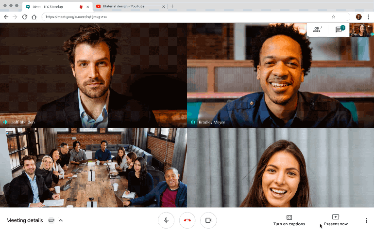 Cómo compartir la pantalla de una sola pestaña de Chrome en Google Meet