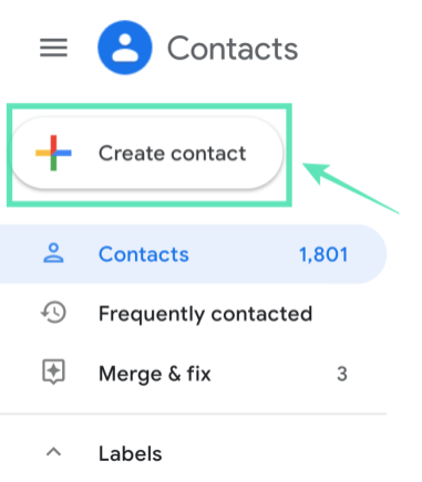 Cree múltiples contactos rápidamente usando Contactos de Google Web-1-a