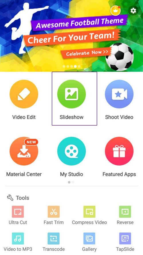 Cómo crear presentaciones de diapositivas de video de fotos en Android