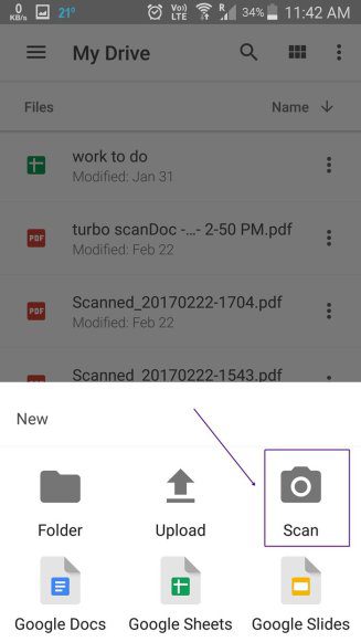 Cómo escanear documentos y almacenarlos en línea en Android