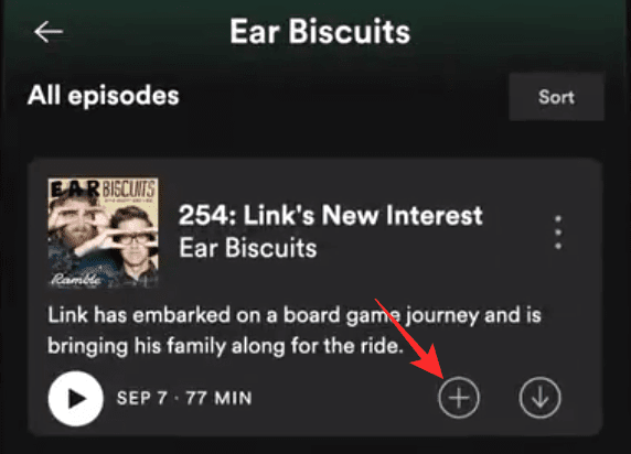 Cómo guardar episodios de podcasts individuales en su biblioteca de Spotify