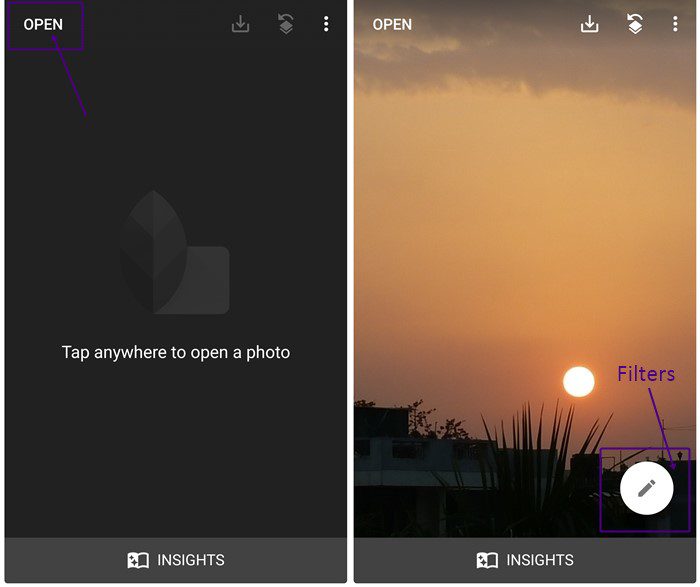 Cómo guardar, reutilizar y compartir efectos de edición de fotos usando Snapseed