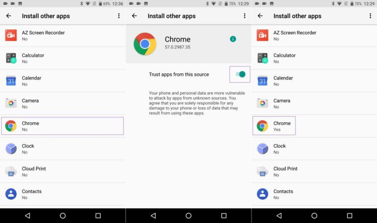 Instalar otras aplicaciones Android O