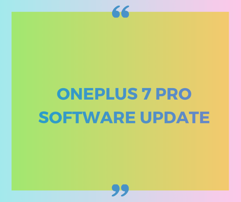 Cómo instalar actualizaciones en OnePlus 7 Pro