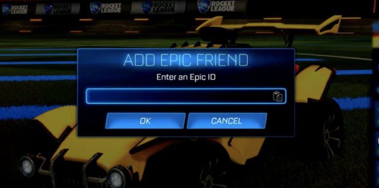 Rocket League Añadir Epic Friend PC