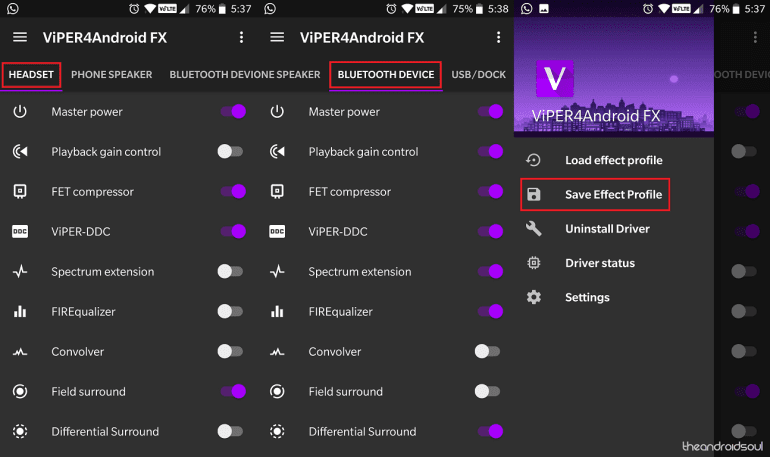 Cómo usar ViPER4Android FX para mejorar el sonido en tu Android