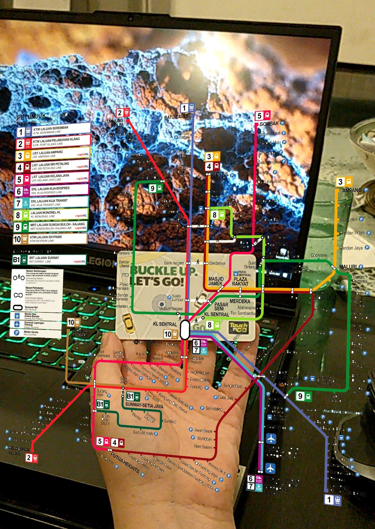 Desarrollador web local crea un mapa AR para rutas LRT