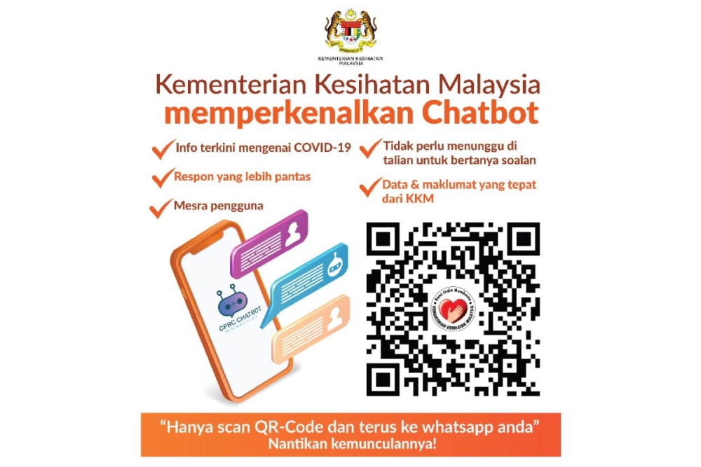 WhatsApp-chatbot van het ministerie van Volksgezondheid