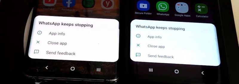 El error de WhatsApp provoca que se bloquee el bucle;  Elimina los historiales de chat grupal
