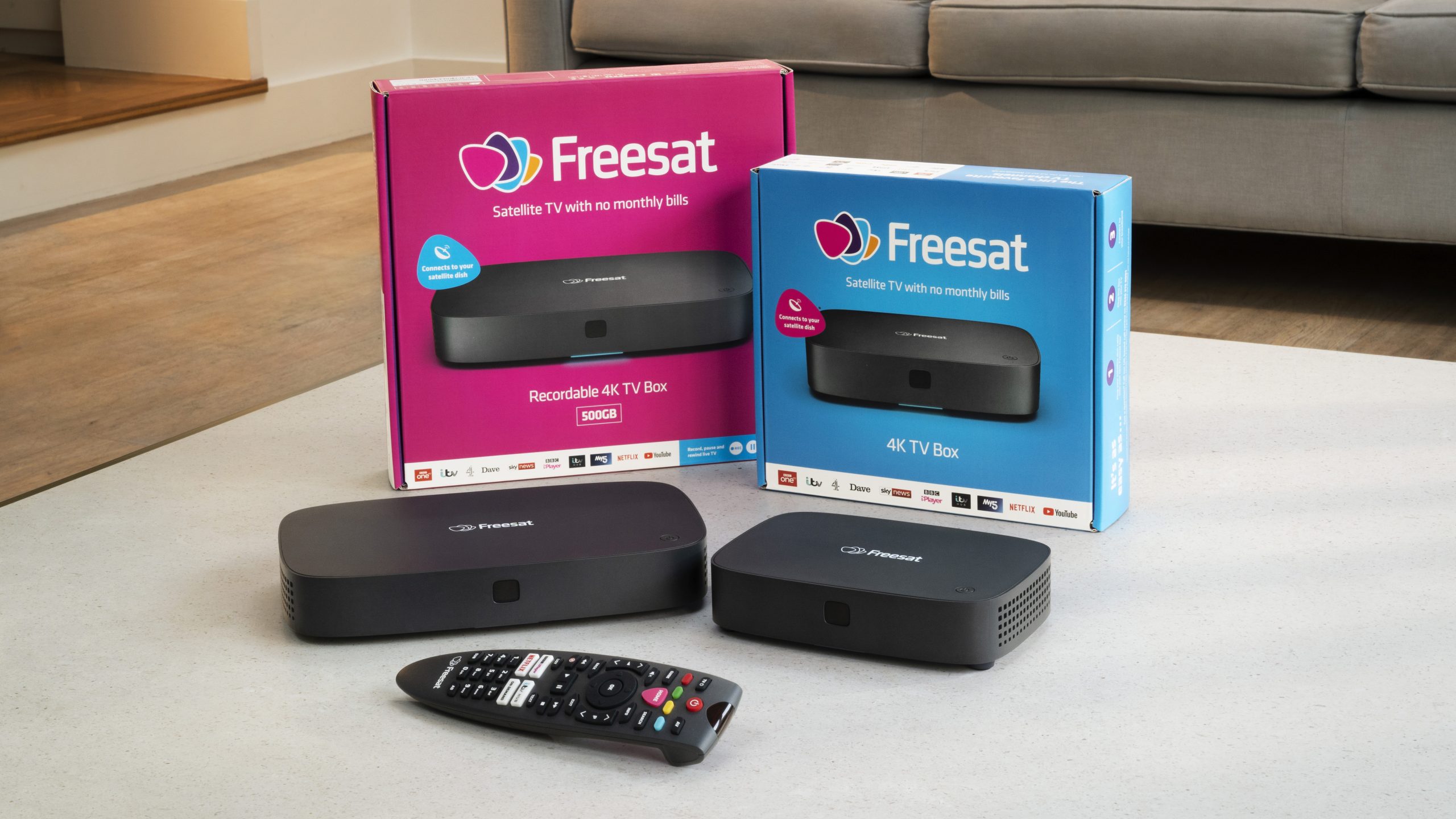 Freesat 4K TV Box: una elegante caja Freesat lista para 4K