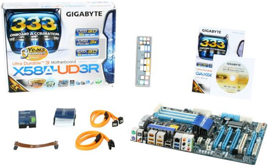 Gigabyte X58A-UD3R: USB 3.0, SATA 6G