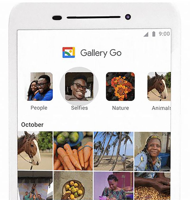 Google Gallery Go es una versión simplificada de fotos, diseñada para uso sin conexión