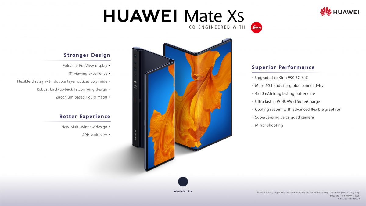 Huawei Mate Xs se vuelve oficial