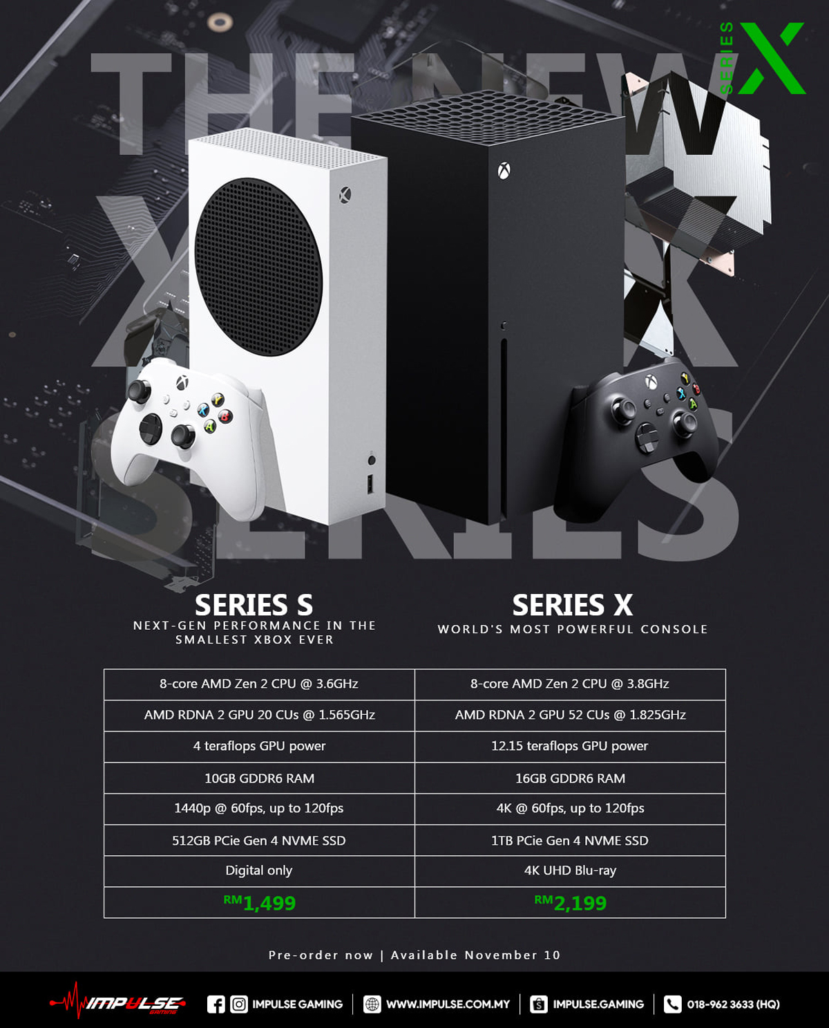 Pedidos anticipados de Impulse Gaming Xbox Series XS