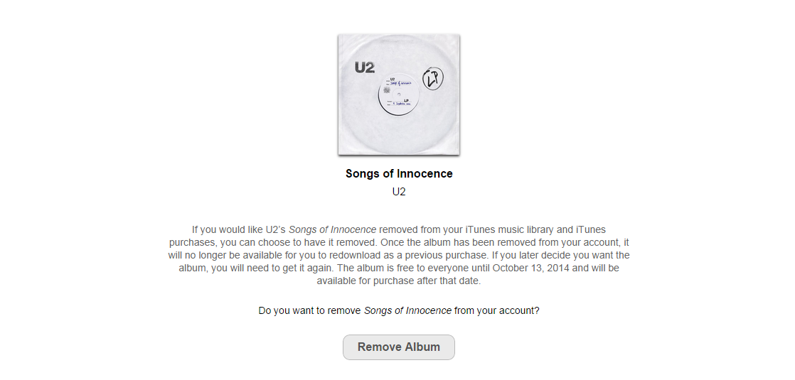 La herramienta de eliminación de álbumes de U2 muestra cuánto ha cambiado Apple