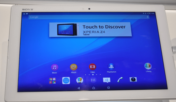 La tableta Sony Xperia Z4 presentada en el MWC 2015