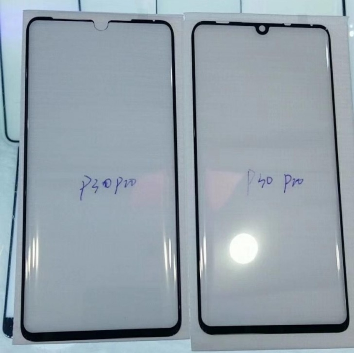 Protectores de pantalla filtrados para Huawei P30 y P30 Pro
