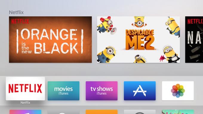 Apple TV 4e generatie Netflix-startscherm