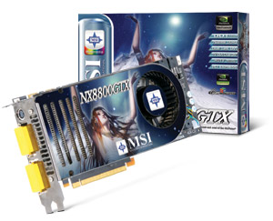 MSI GeForce 8800 GTX (NX8800GTX-T2D768E)