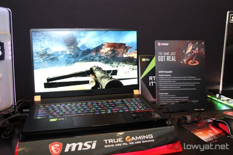 MSI anuncia el portátil para juegos GS75 Stealth;  GPU deportiva NVIDIA GeForce RTX 2080 Max-Q