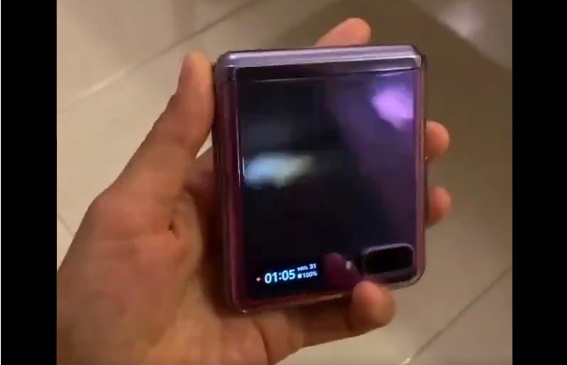Manos filtradas en video muestran Samsung Galaxy Z Flip en acción