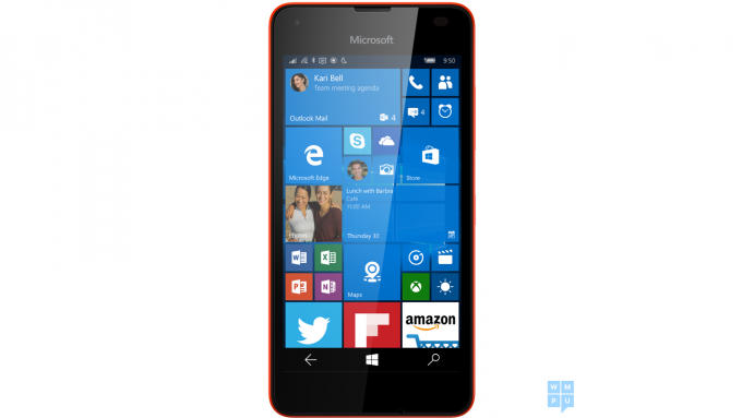 Microsoft Lumia 550 chasis rojo con fugas