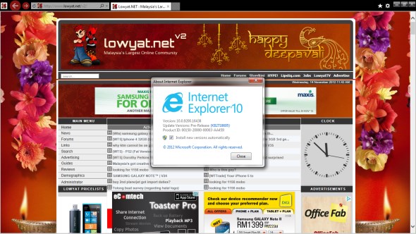 Microsoft Internet Explorer 10 voor Windows 7