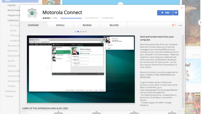 Extensión Motorola Connect