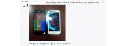Motorola Moto E Facebook