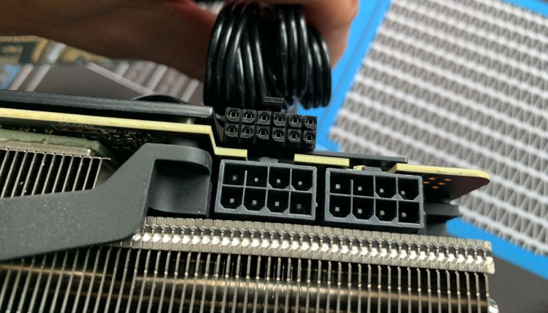Nuevas imágenes de fugas del conector PCIe de 12 pines NVIDIA;  GeForce RTX 3090 requerirá una fuente de alimentación de 850 W