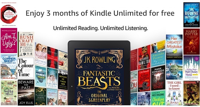 Obtenga una suscripción Kindle Unlimited gratis durante tres meses