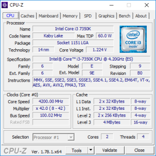 CPU 7350K 1