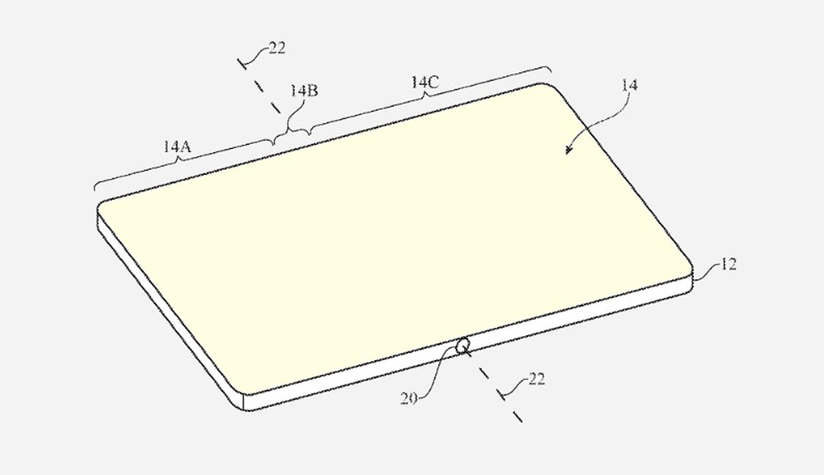 Pantalla de autocuración del teléfono plegable con patente de Apple