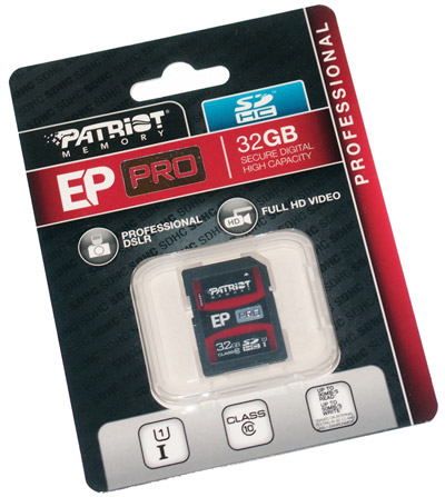 Prueba de manejo: Tarjeta SDHC Patriot EP Pro Series de 32 GB