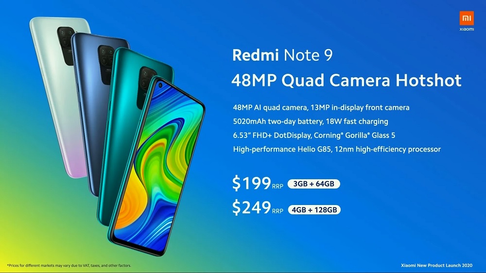 Precio Xiaomi Redmi Note 9