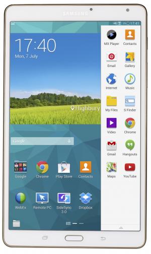 Samsung Galaxy Tab S 8.4 voorzijde