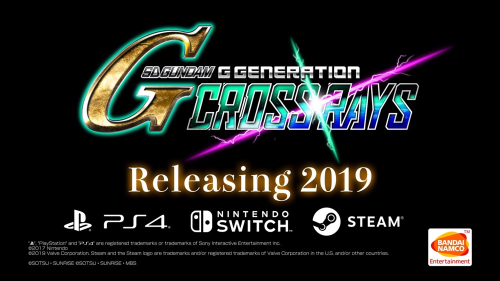 SD Gundam G Generation Cross Rays fusiona cuatro líneas de tiempo;  Lanzamiento multiplataforma en 2019