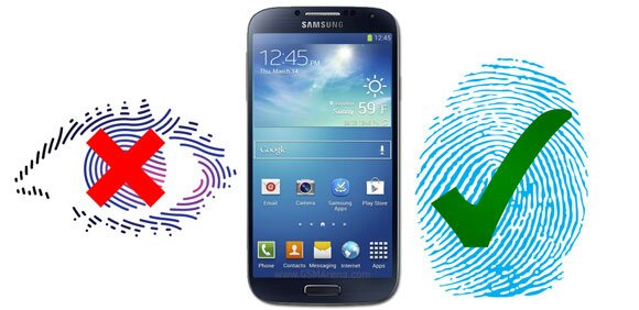 Samsung Galaxy S5: tecnología de escaneo de huellas dactilares o de ojos