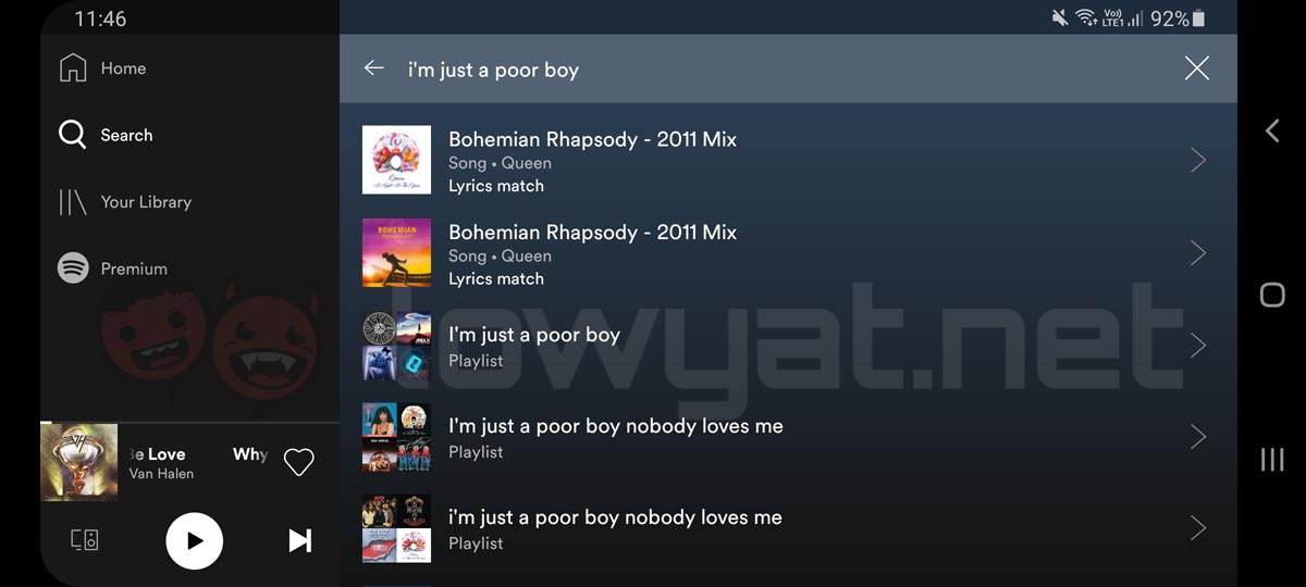Spotify busca canciones por letras