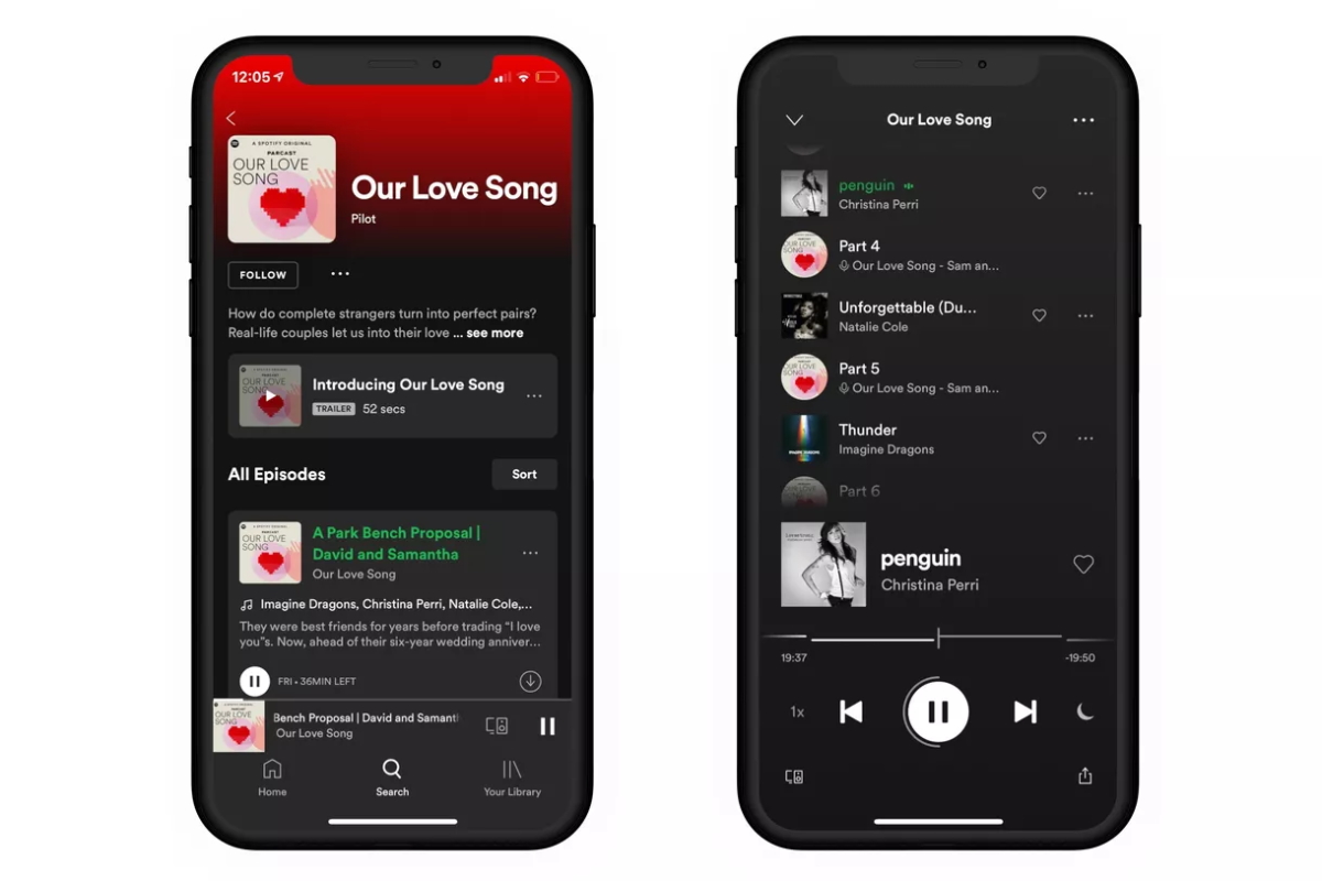 Spotify pronto permitirá que los anfitriones de podcasts proporcionen a los oyentes pistas de música completas